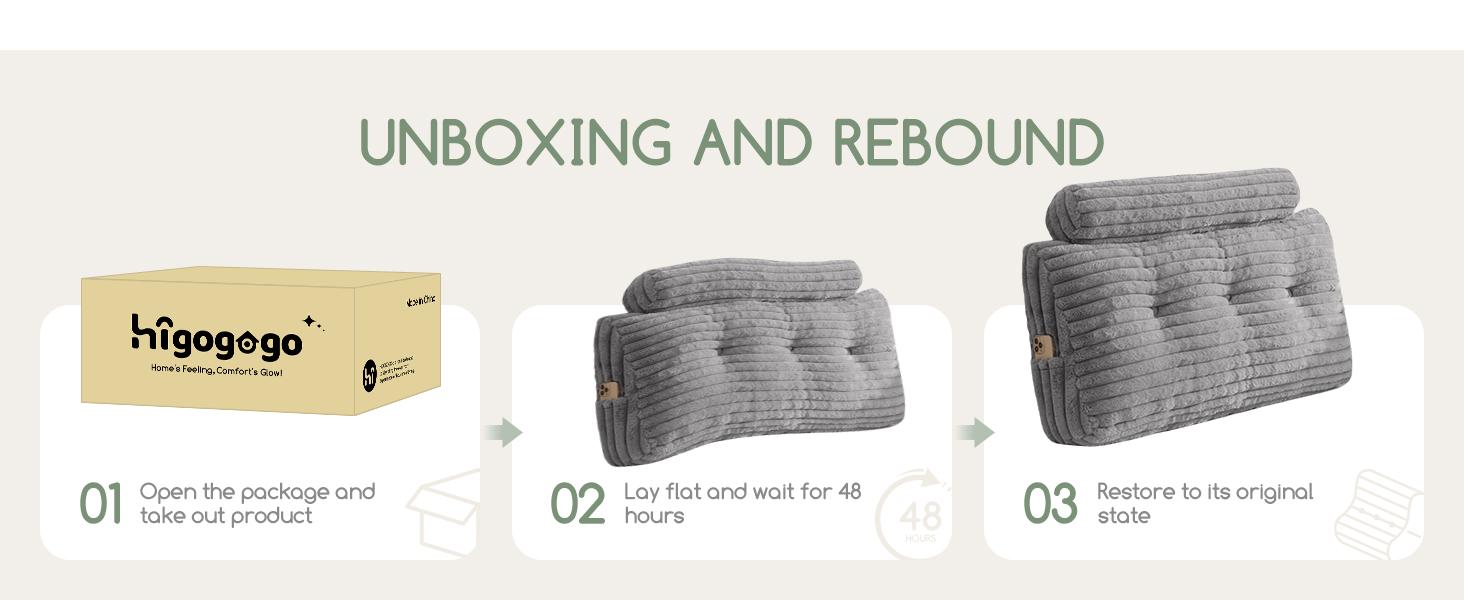 Triangular Headboard Wedge Pillow with a Cylindrical Pillow and Filling, Daybed Pillows for Sitting up, Reading or Working with Removable Cover,Twin 39.4"x19.7"