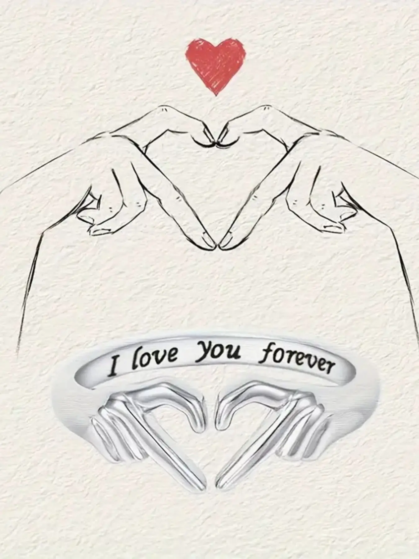 Adjustable palm Claddagh ring, heart Claddagh couple ring for women, promise, heart jewelry for Valentine's Day, Mother's Day, Valentine's, friends