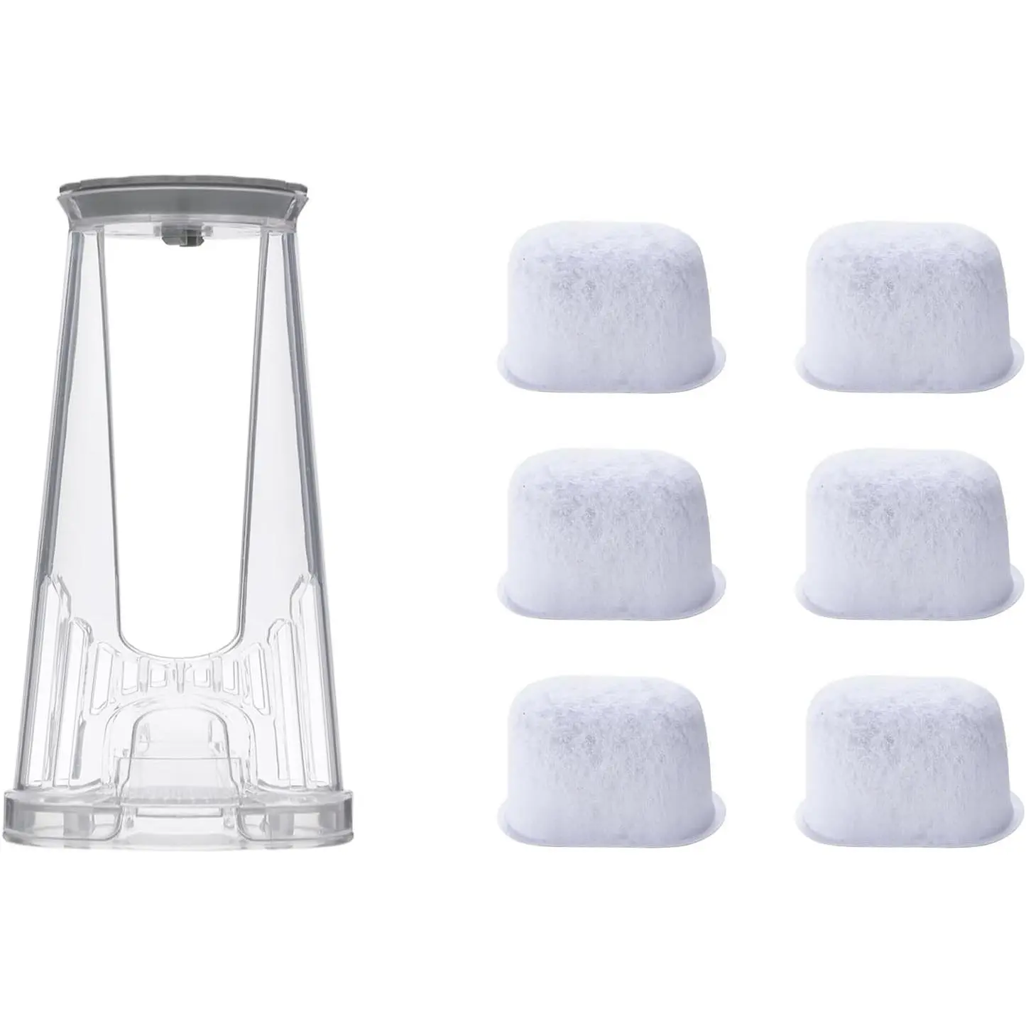 Water Filter Short Handle Starter Kit for Keurig 2.0 K-Duo Essentials, K Compact, K Duo Brewer, Filter Holder Water Reservoir Handle with 6 Filters