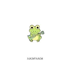 Cute Funny Vertical Middle Finger Frog Alloy Brooch Creative Cartoon Animal Badge Personality All-match Clothing Accessories