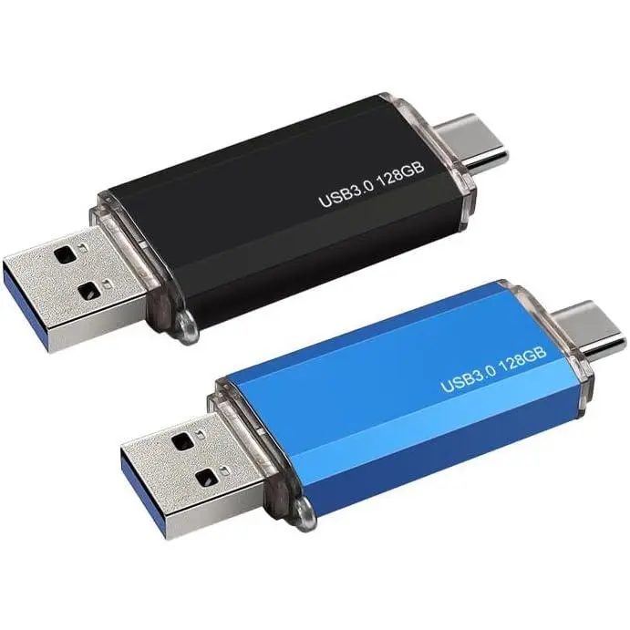 16GB USB Flash Drive USB C + USB A  Type C Memory Stick 2-in-1 Thumb Drive Jump Drive for Photos/Videos/Files (16GB)