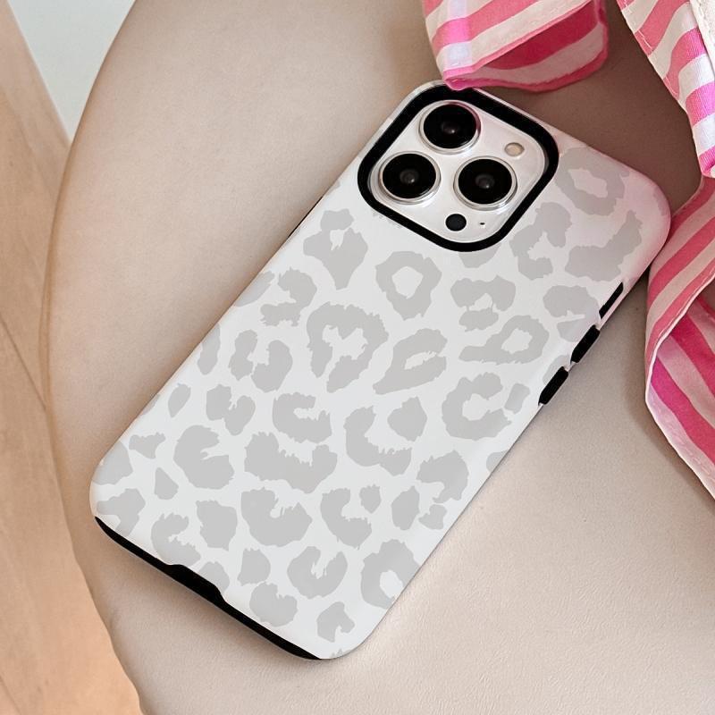 Stylish Leopard Film Case Suitable for IPhone 17 To 11 Models