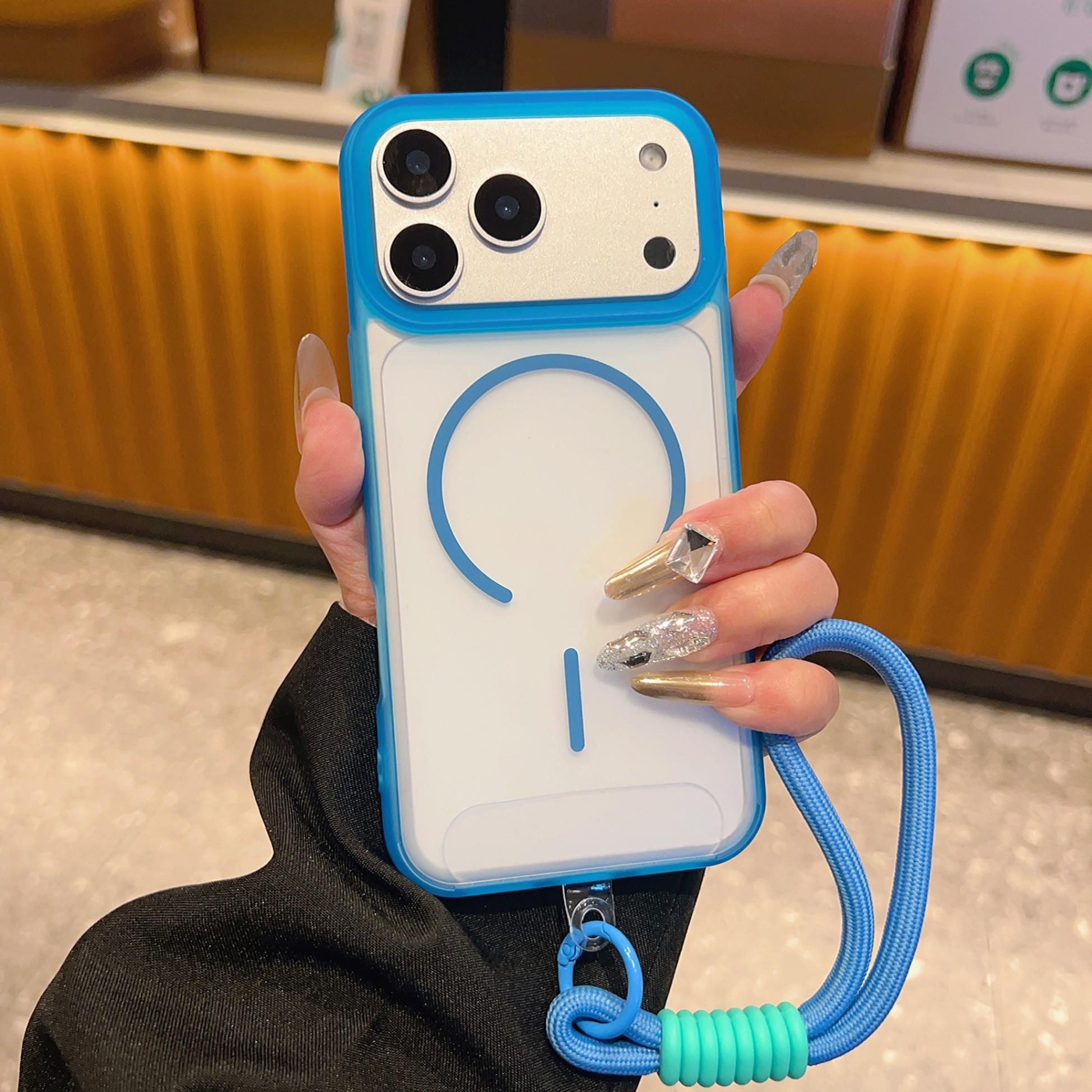 Translucent Frosted Phone Case for iPhone 17 Pro Max 16 15 14 13 12 11, Soft Edge Clear Acrylic Magnetic Case