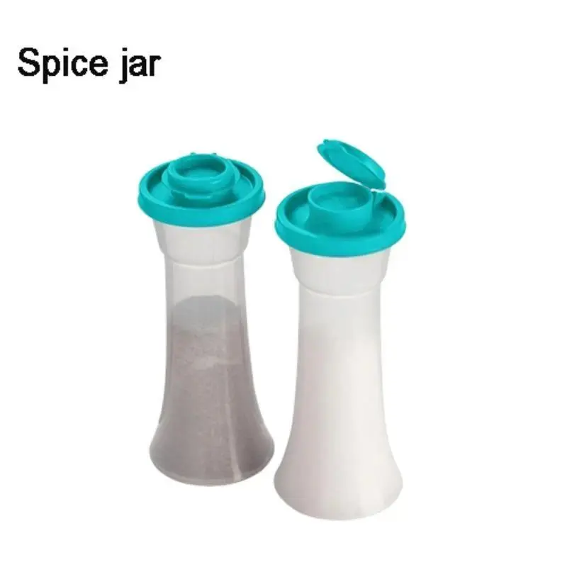 Salt & Pepper Shaker Set, 2 Counts, Large Plastic Shakers with Lids, Moisture-Proof Seasoning Bottles, Kitchenware for Home and Restaurant