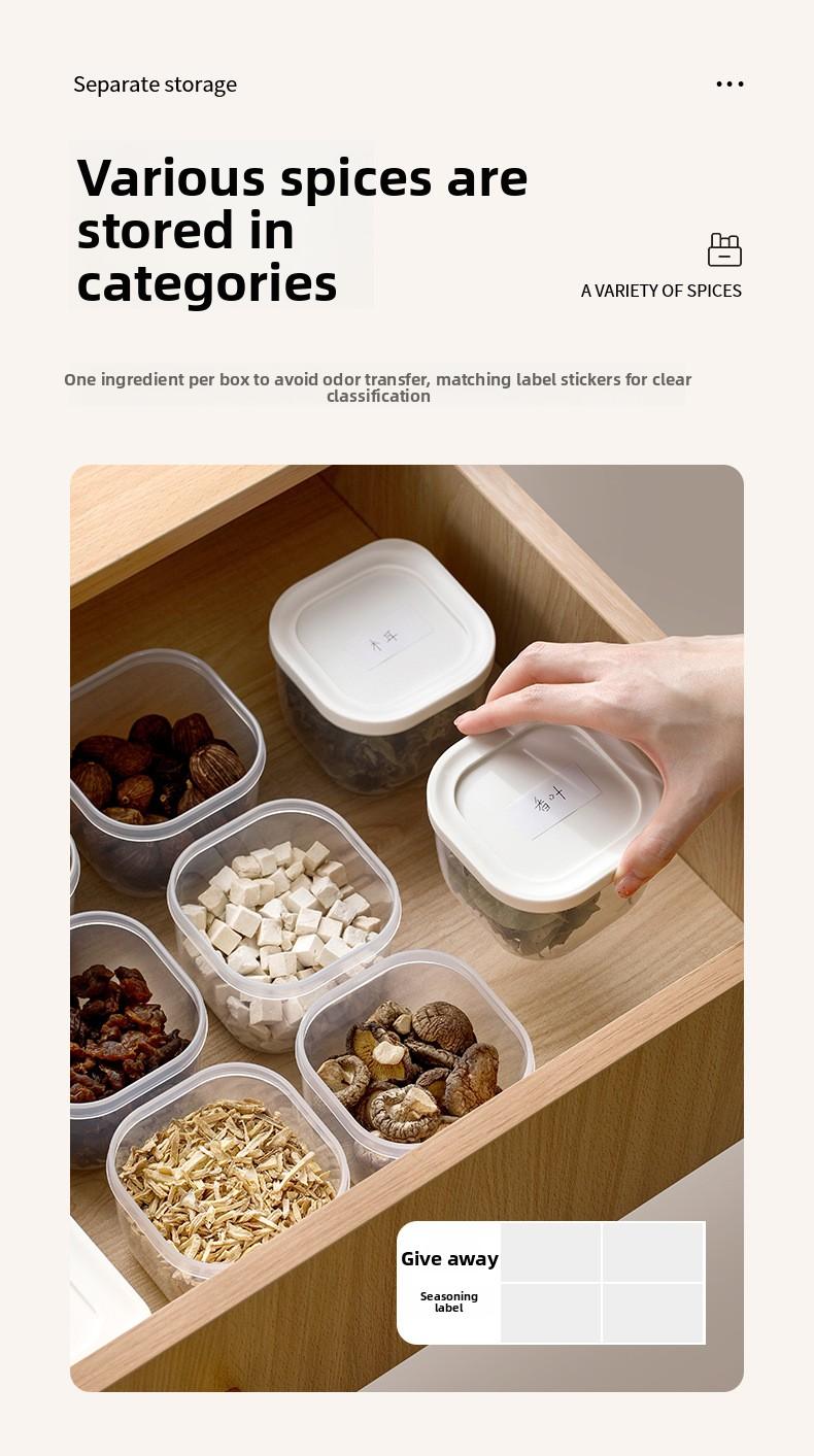 FaSoLa Refrigerator Storage Box for Scallions, Green Onions, and Coriander, Specialized Fresh-Keeping Box, Kitchen Food-Grade Sealed Box for Scallions, Ginger, and Garlic