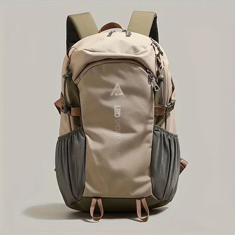 Large Capacity Outdoor Hiking Backpack for Men Women, Water Resistant Nylon Trekking Pack, Multi-Pocket Adjustable Strap Travel Backpack
