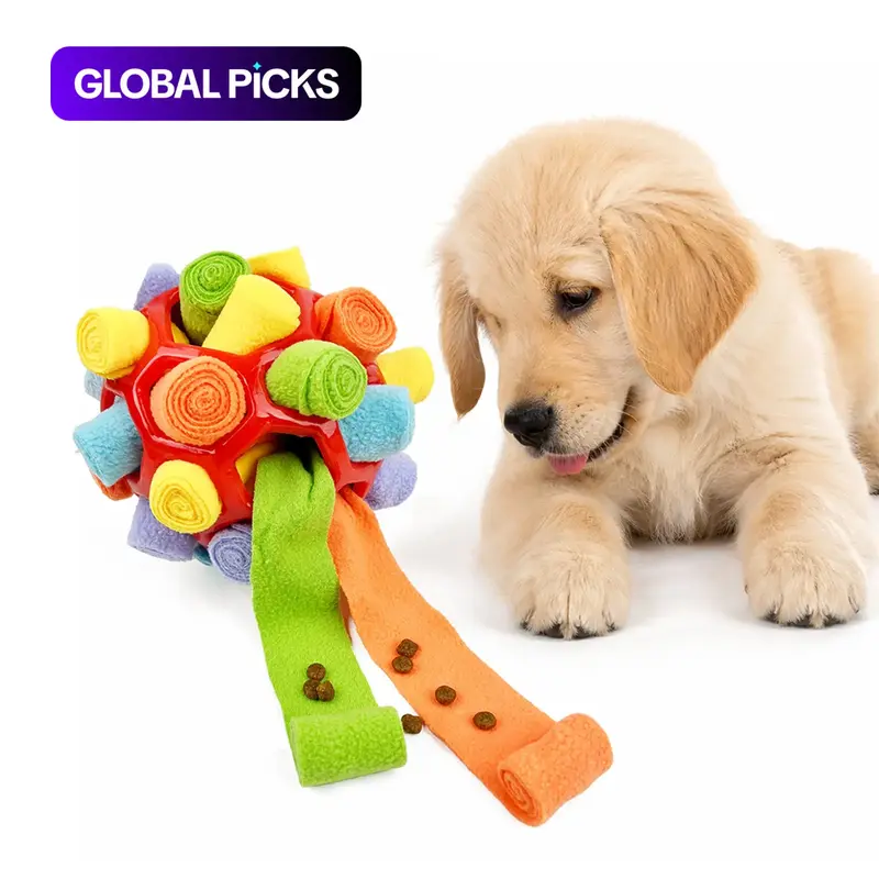 Dog Snuffle Ball Toy, Food-Dispensing Interactive Training Ball for Dogs #GLOBAL PICKS