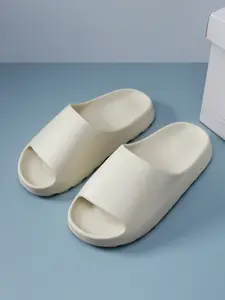 1 Pair Unisex Couple Cloud Slippers Thick Sole Jagged Sole Multi Colors Home/Outdoor - EVA, Anti-Slip Soft Versatile Footwear