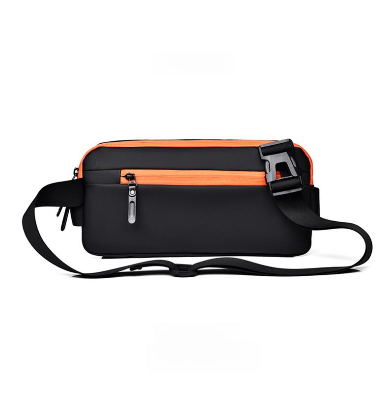 2026 New Trendy Cool Men's Bag, Crossbody Motorcycle Bag, Street Style Sports Car Crossbody Men's Bag, Waterproof Leather Chest Bag for Men