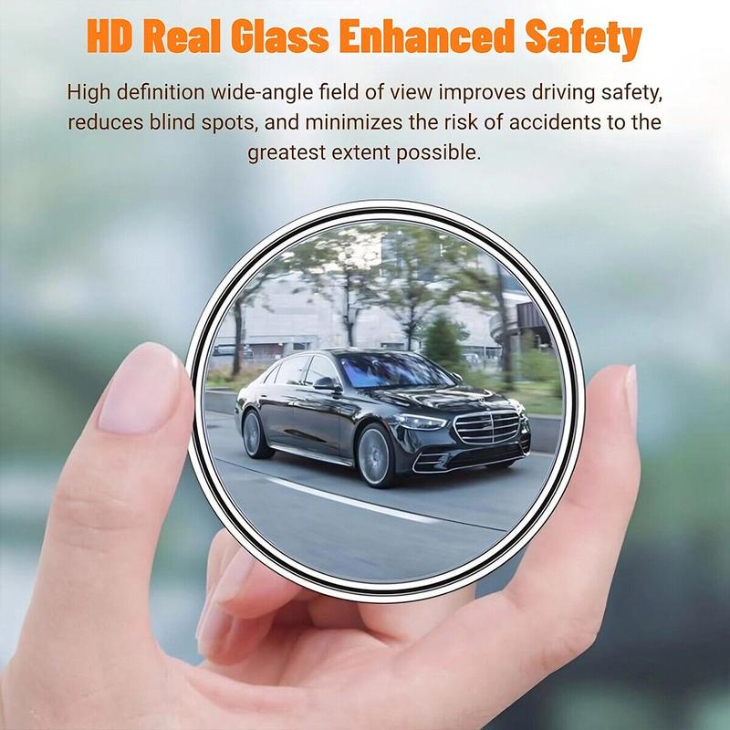 [Freeship] Car Blind Spot Mirror, 2 Counts 360 Degree Adjustable Car Rearview Mirror, Universal Car Auxiliary Mirror for Sedan, Truck, SUV &Motorcycle, Wide Angle Mirror,Gift for Girlfriend, Car Essentials for Car Safety,Car Accessories