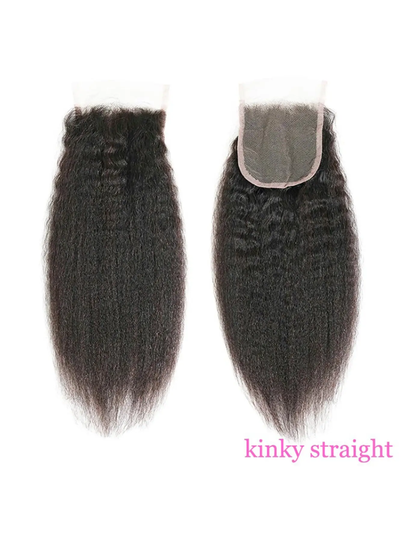 Kinky Straight 4x4 Swiss Lace Closure Human Hair 12A Brazilian Remy Virgin Hair Yaki Straight 4x4 Transparent Swiss Lace Closure 10-26 Inch Free Part For Women