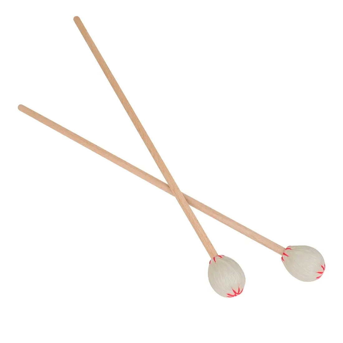 Irin M-002 Marimba Mallets, Soft Wool Head, Durable Solid Maple Handle, Portable Percussion Sticks, Ideal for School Music Competitions, Symphony Rehearsals