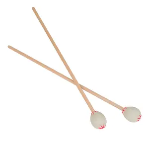 Irin M-002 Marimba Mallets, Soft Wool Head, Durable Solid Maple Handle, Portable Percussion Sticks, Ideal for School Music Competitions, Symphony Rehearsals