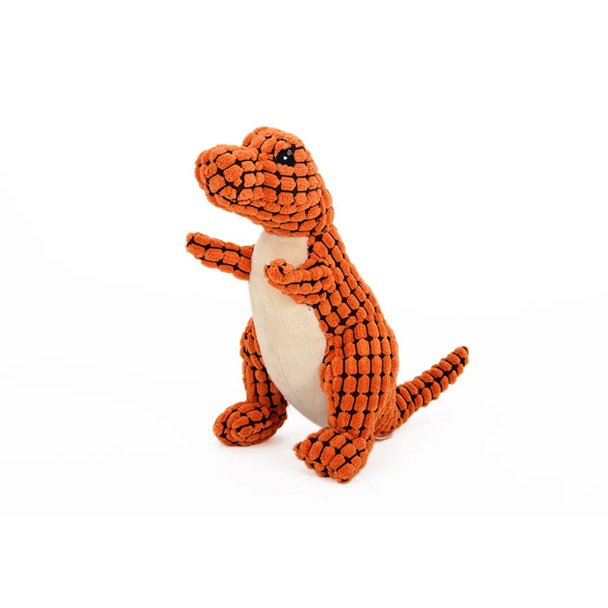 Soft Plush Squeaky Dinosaur Dog Bite Toy - Multi-Size Bite-Resistant Teeth Grinding Toy, Boredom Relief for Medium to Large Breed Puppies