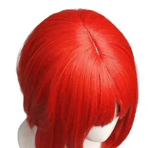 Genshin Impact Nilou Cosplay Wig Synthetic Hair Women Long Red Wig Ponytail Wig Heat Resistant Wigs