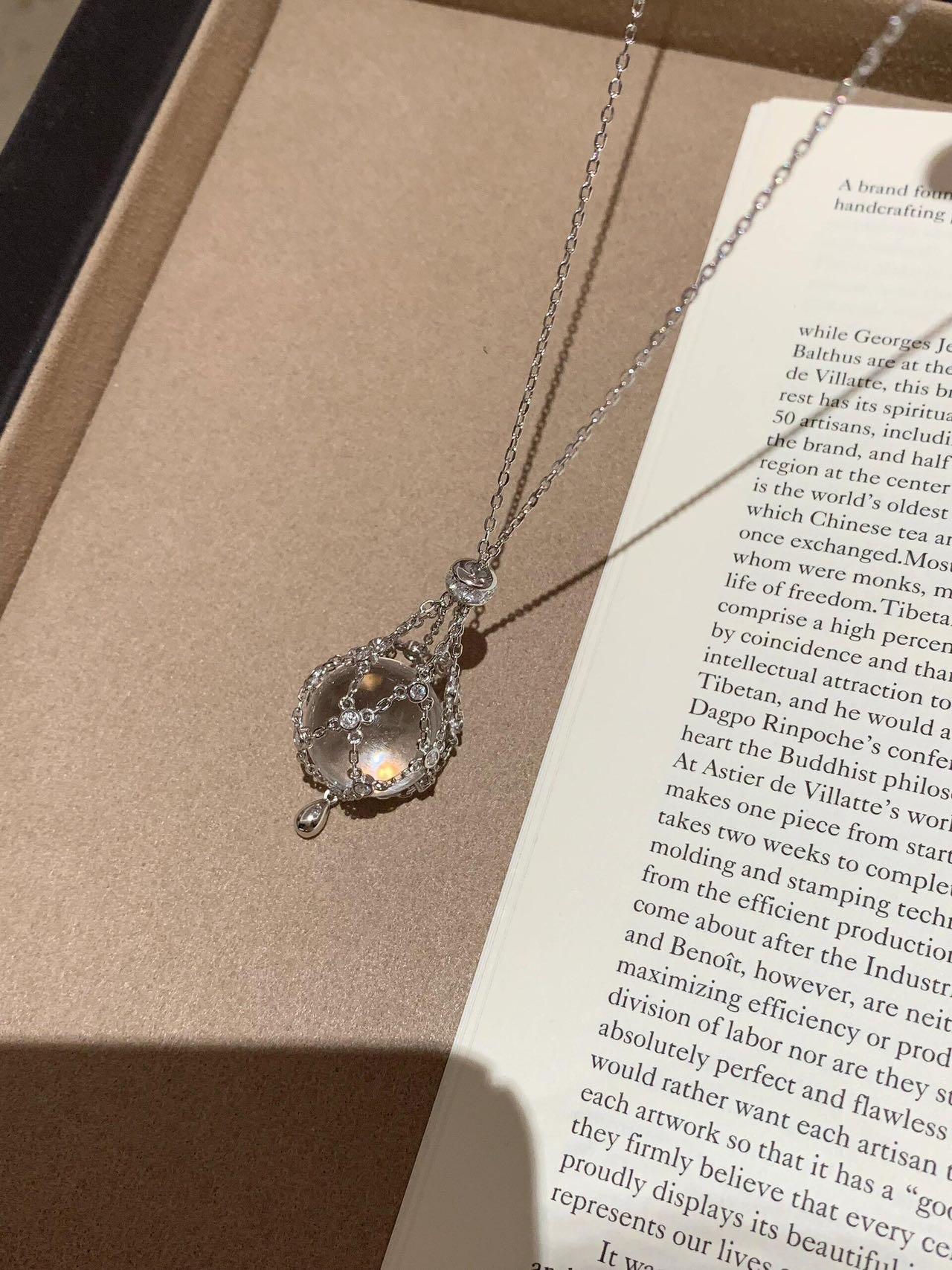 Best-selling net bag pearl necklace, crystal necklace, adjustable necklace