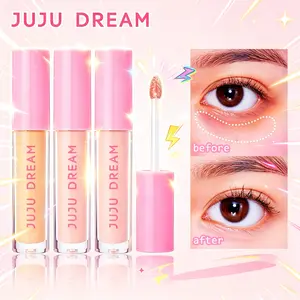 3 Shades Liquid Concealer, Under Eye Dark Circle Corrector Concealer Stick, Waterproof Long Lasting Concealer, Lightweight Non-Creasing Spot Blemish Cover Cream, Smooth Blendable Face Concealer for Dark Spots Redness, Natural Matte Makeup Concealer