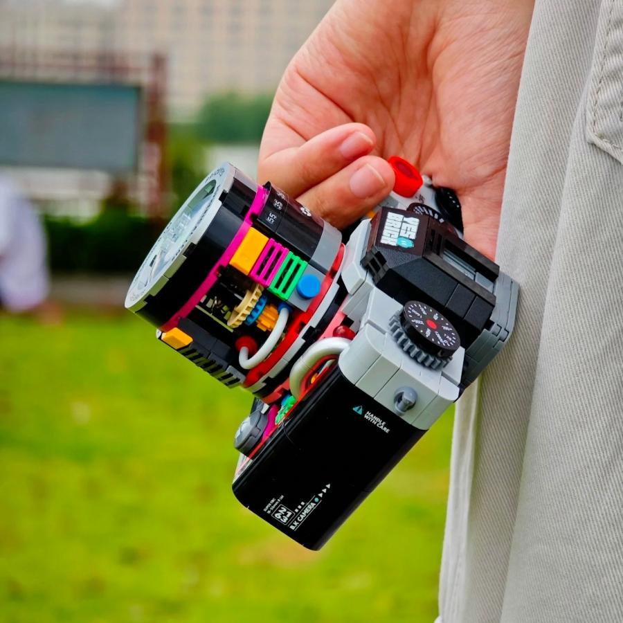 Creative Camera Design Building Blocks, 1 Box Retro Camera Mini Building Block Model Set, Creative Home Desktop Decoration, Birthday Gifts, Moc Blocks Set