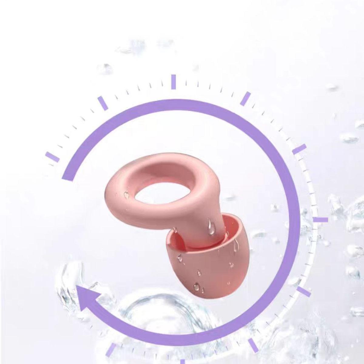 Reusable Noise-Reducing Earplugs with 3 Pairs Earbud Tips, 18dB Noise-Cancelling Hearing Protection for Sleeping, Swimming & Sports, Waterproof Earplugs