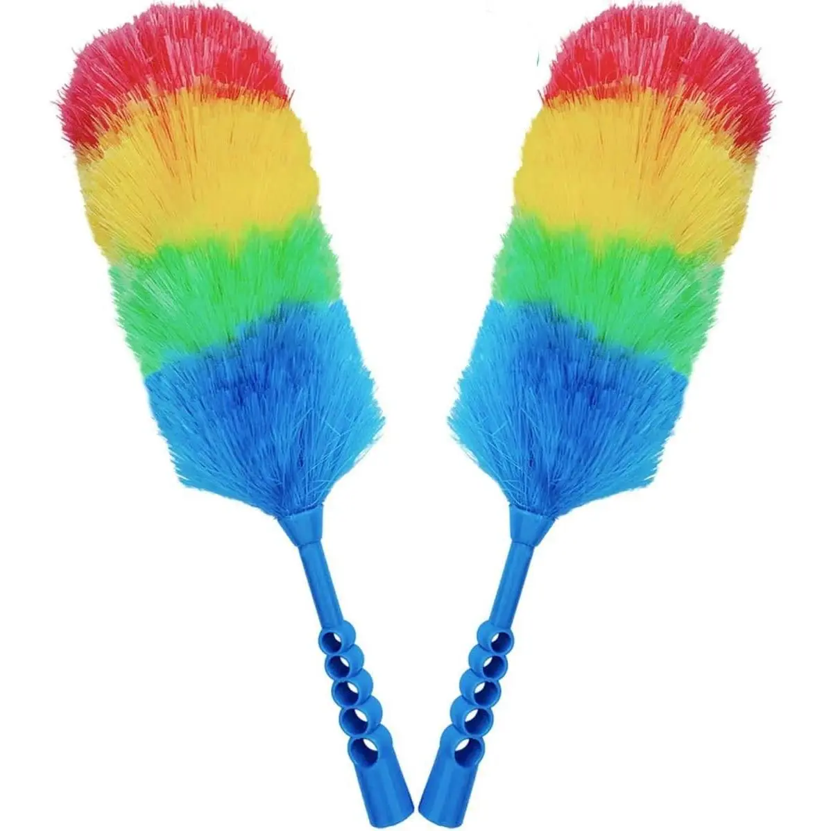 2 Pack Upgrade 19” Static Duster Beandable and Washable - More Fibers Bigger Head Less Loss of Fiber Duster