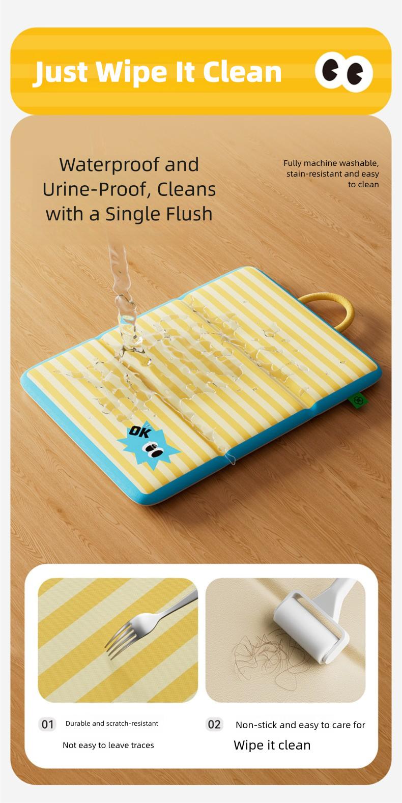 New all-season pet mat, double-sided, foldable, with handle, suitable for dogs and cats