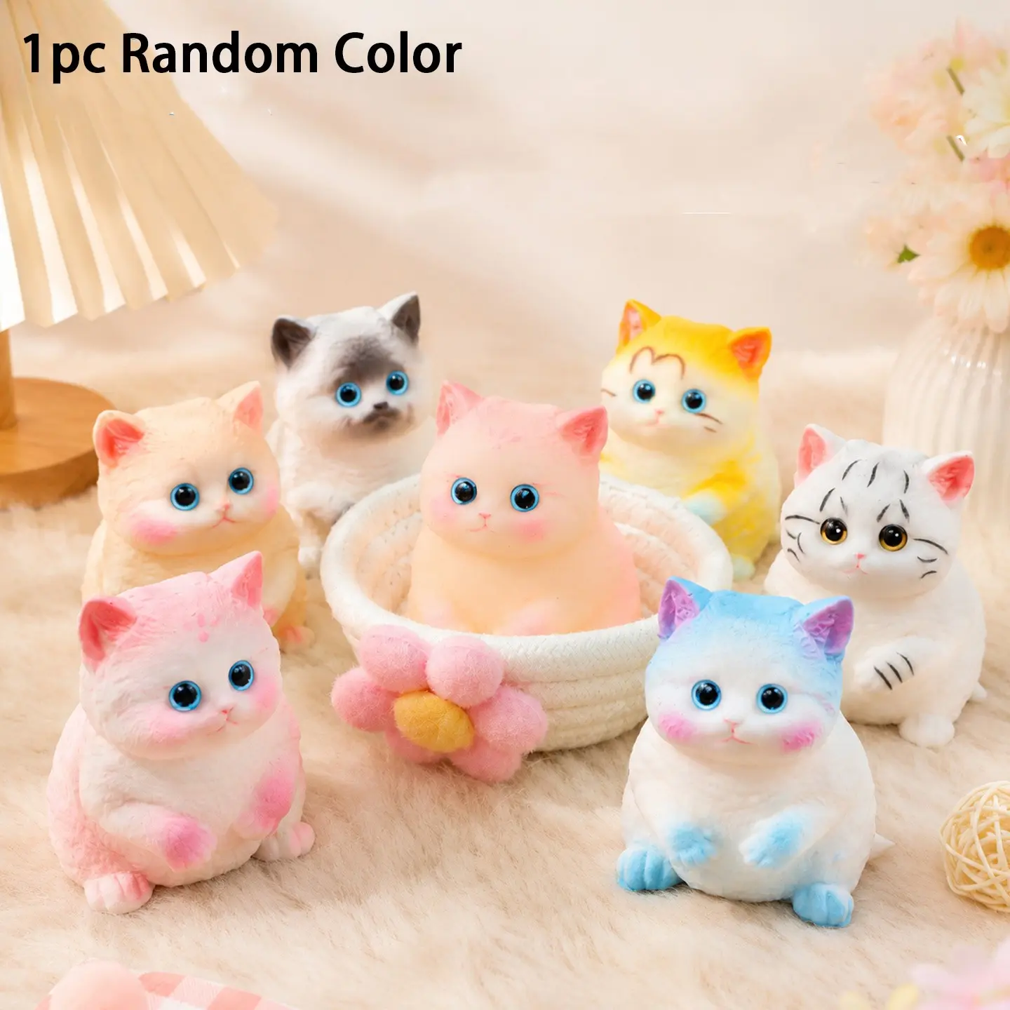 Adult Stress Relief Toy, Soft Gel Cat Shape Squeeze Fun, Random Color Sent, Perfect for Relaxing and Entertainment, Ideal Gift Idea, Stress Relief Squishy, Soft Squeeze Squishies