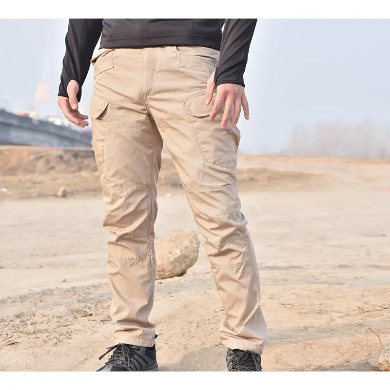 IX7 Mens Multi Pocket Tactical Cargo Pants Urban Service Combat Trousers For Military Fans Outdoor Activities