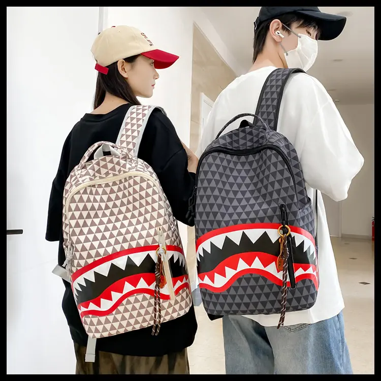 2026 New Printed Backpack for College Students, Lightweight Stylish Casual School Bag, Multi-Pocket Daypack for Campus, Travel & Outdoor Activities