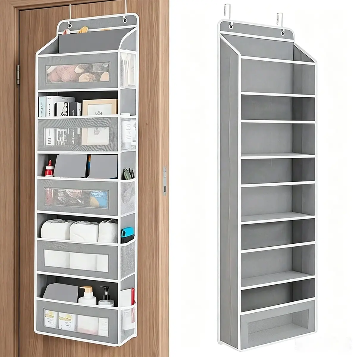 Multi-Layer Clothes Storage Hanging Bag with Pockets, Space-Saving Organizer for Bedroom, Bathroom, Kitchen, Suitable for Ages 14+