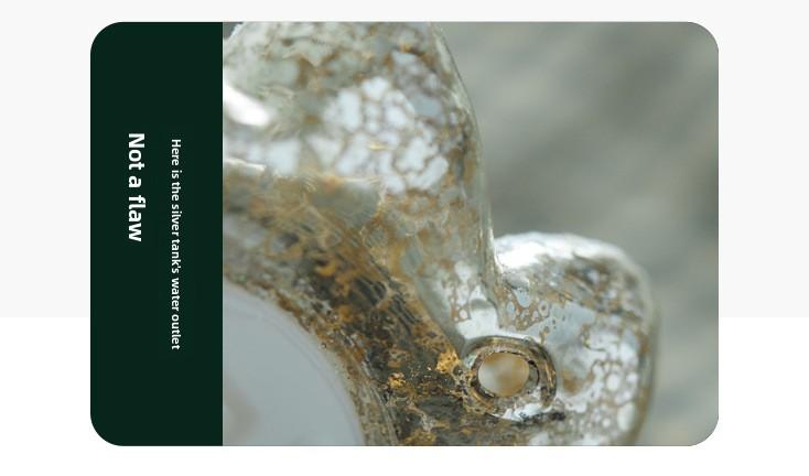 [4 pack] New Holiday Decorations, Glass Christmas Tree, Champagne-Colored Ornaments, Tabletop Scene Setting Props