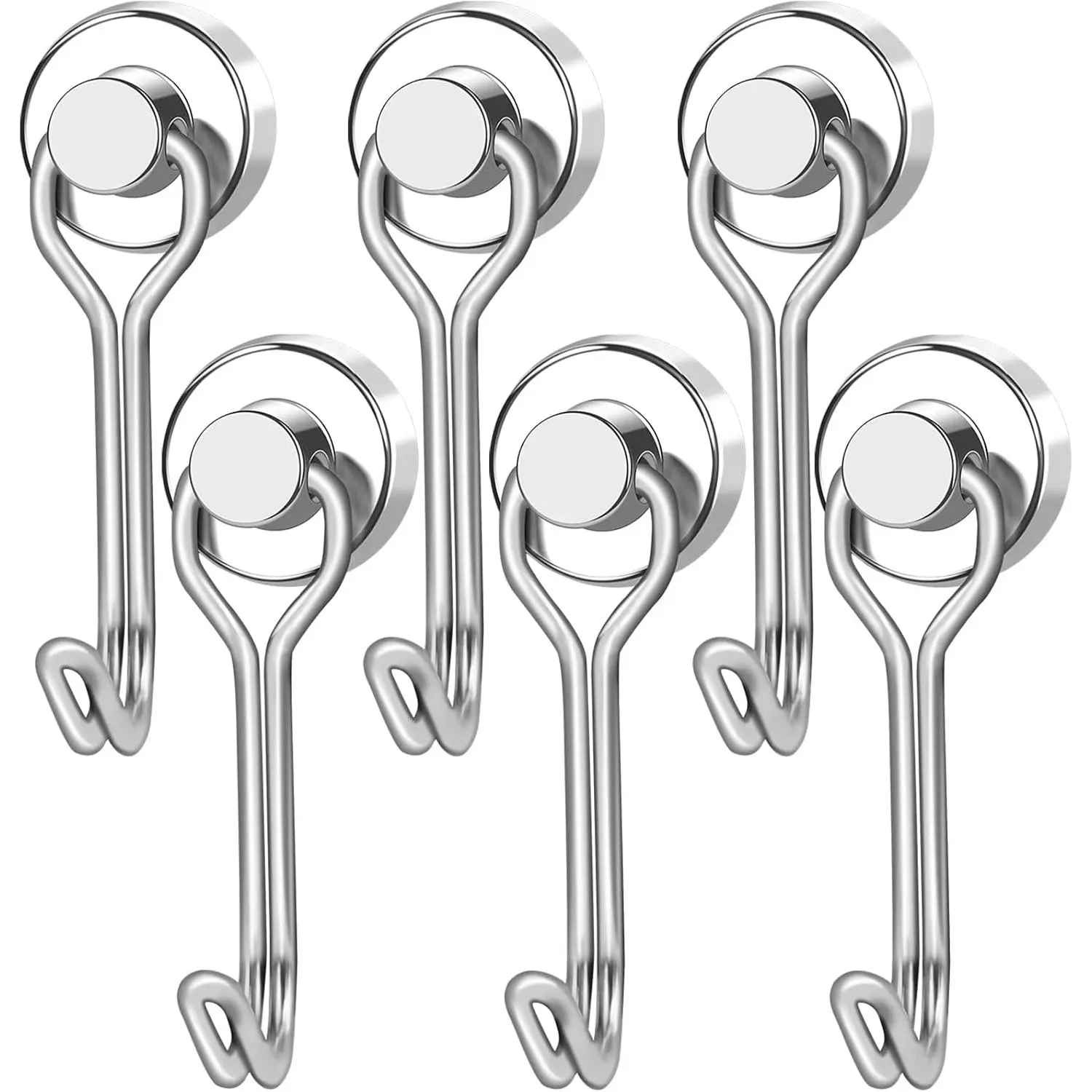 Swivel Magnetic Hooks, 40LBS | Cruise Cabin Ship Essentials 2026, Heavy Duty Magnets for Refrigerator, Classroom, Kitchen, Hanging Mug