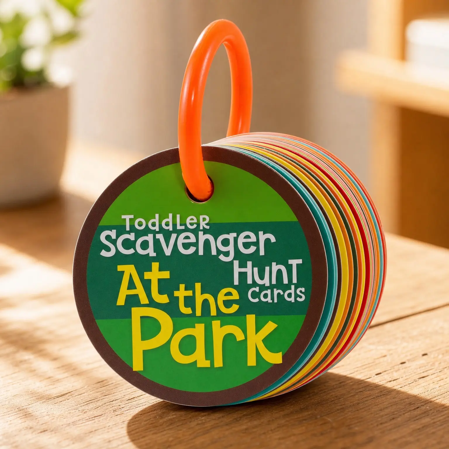 Toddler Outdoor Scavenger Hunt Cards at the Park – Fun Toddler Games, Gifts for Ages 2, 3, 4