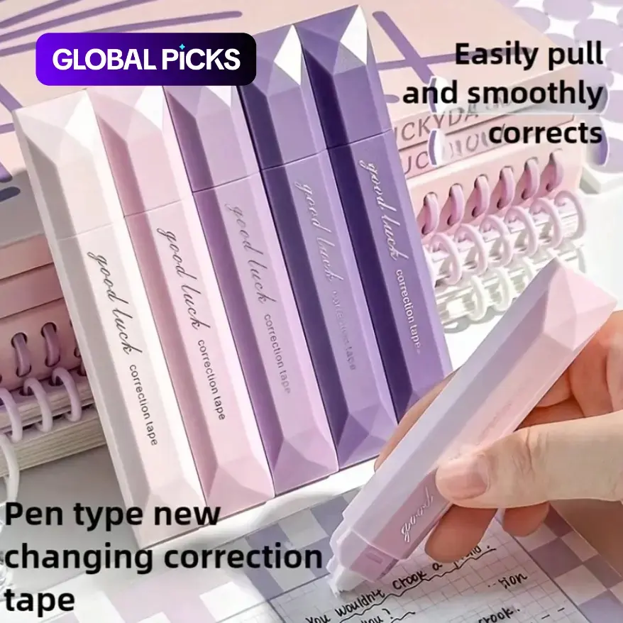 Portable Correction Tape Set with Gradient Design, Ideal for School, Office & Home Use, Back to School Supplies for Students #GLOBAL PICKS