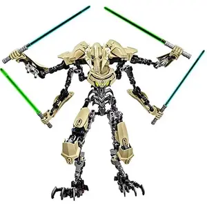 Hot 32cm Ksz714 Star Toy Anime  Action Figure Robot Grievous With Lightsaber Hilt Combat Model Building Gifts
