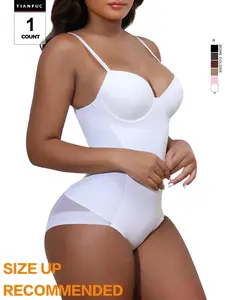 Women's Seamless Shapewear Bodysuit, Tightening Bra Top, Comfortable Daily Wear, Casual Style, All Seasons, Plain Pattern