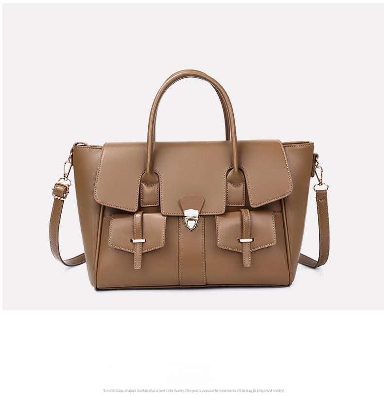 Vintage Handheld Tote Bag, New Large-Capacity Briefcase for Women, Suitable for Business Trips and Commuting