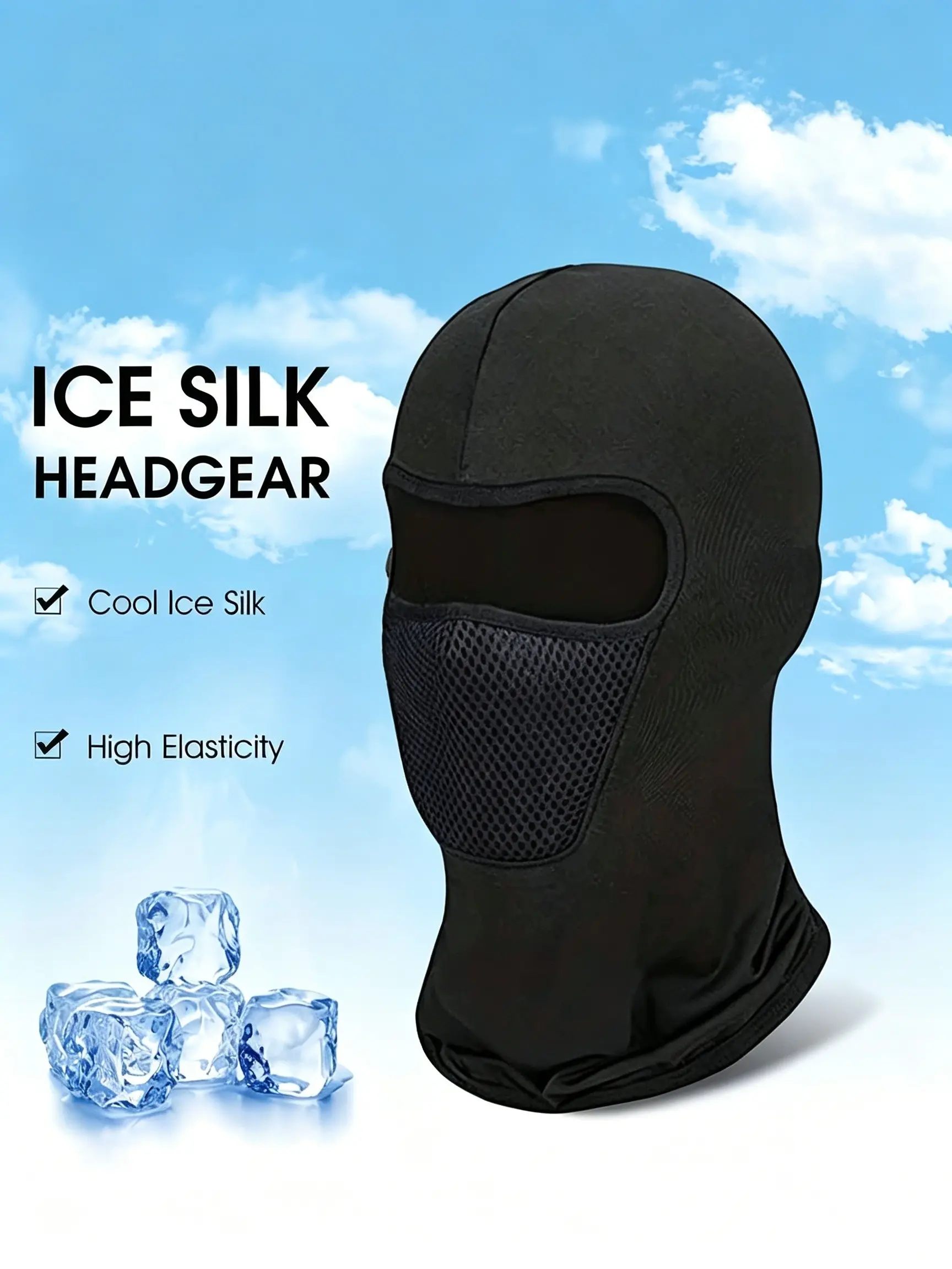 Outdoor Balaclava Hat, Ski Mask, Motorcycle Bicycle Face Cover, Unisex Outdoor Sports Riding Cap, Breathable Protective Shield with Filter