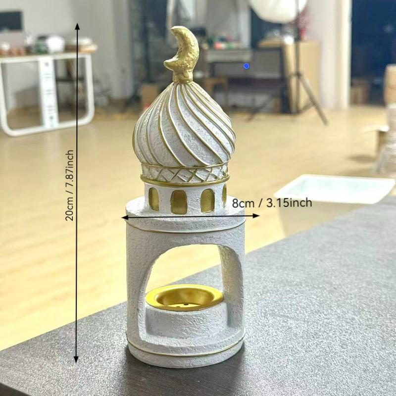 Middle Eastern Moon Castle Incense Burner, Ramadan Decor, Islamic Home Decor, Aromatherapy Ornament