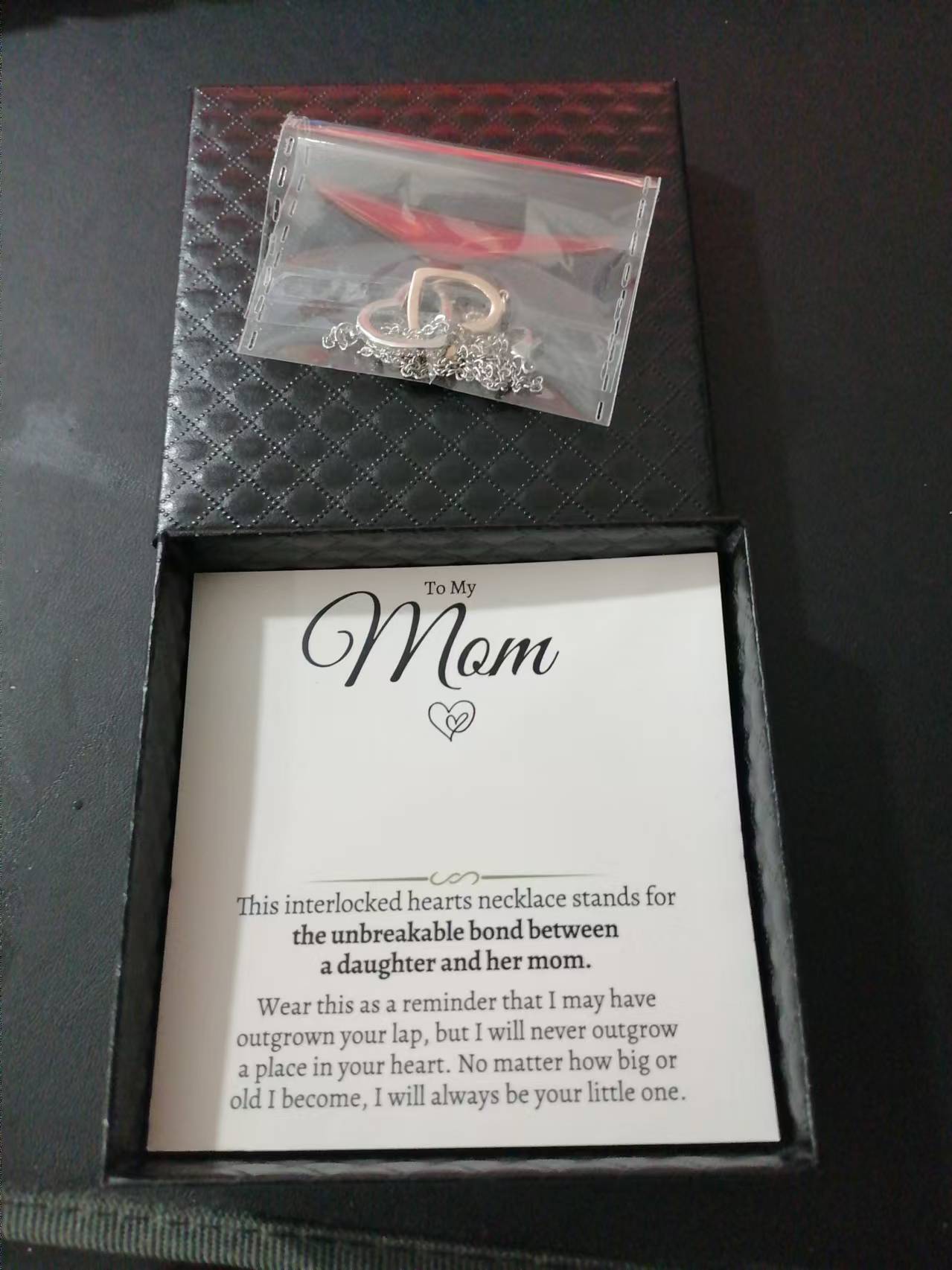 Mother’s Day Gift for Mom – Meaningful Heart Necklace with Love Message Card