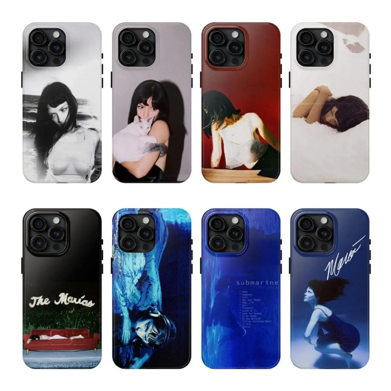 The Marías independent pop phone case, featuring a dreamy independent pop album cover style, is a beautiful gift for music lovers. It's compatible with iPhone 11–17 Pro Max/Plus series and Samsung Galaxy S23–S25 series.