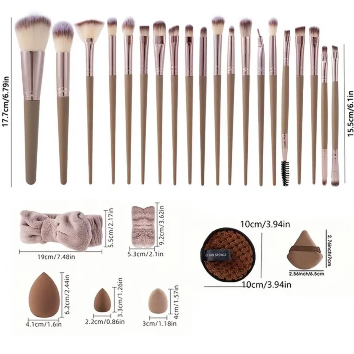 Makeup Tool Set, 40pcs/set Makeup Brushes Kits, Makeup Brush & Sponge & Face Washing Tool, Professional Makeup Tools for Women, Birthday Gift, Holiday Gift, Cosmetic