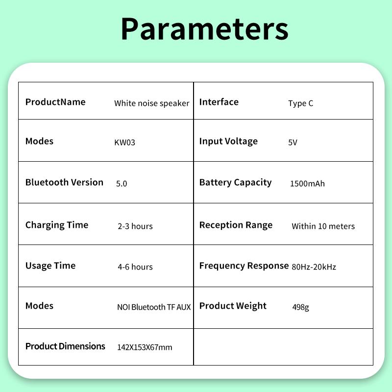 Wireless Speaker, White Noise Speaker, Multifunctional Desktop Speaker with USB Port & AUX Input, Speaker with Adjustable Ambient Light Modes, Halloween Gift #GLOBAL PICKS