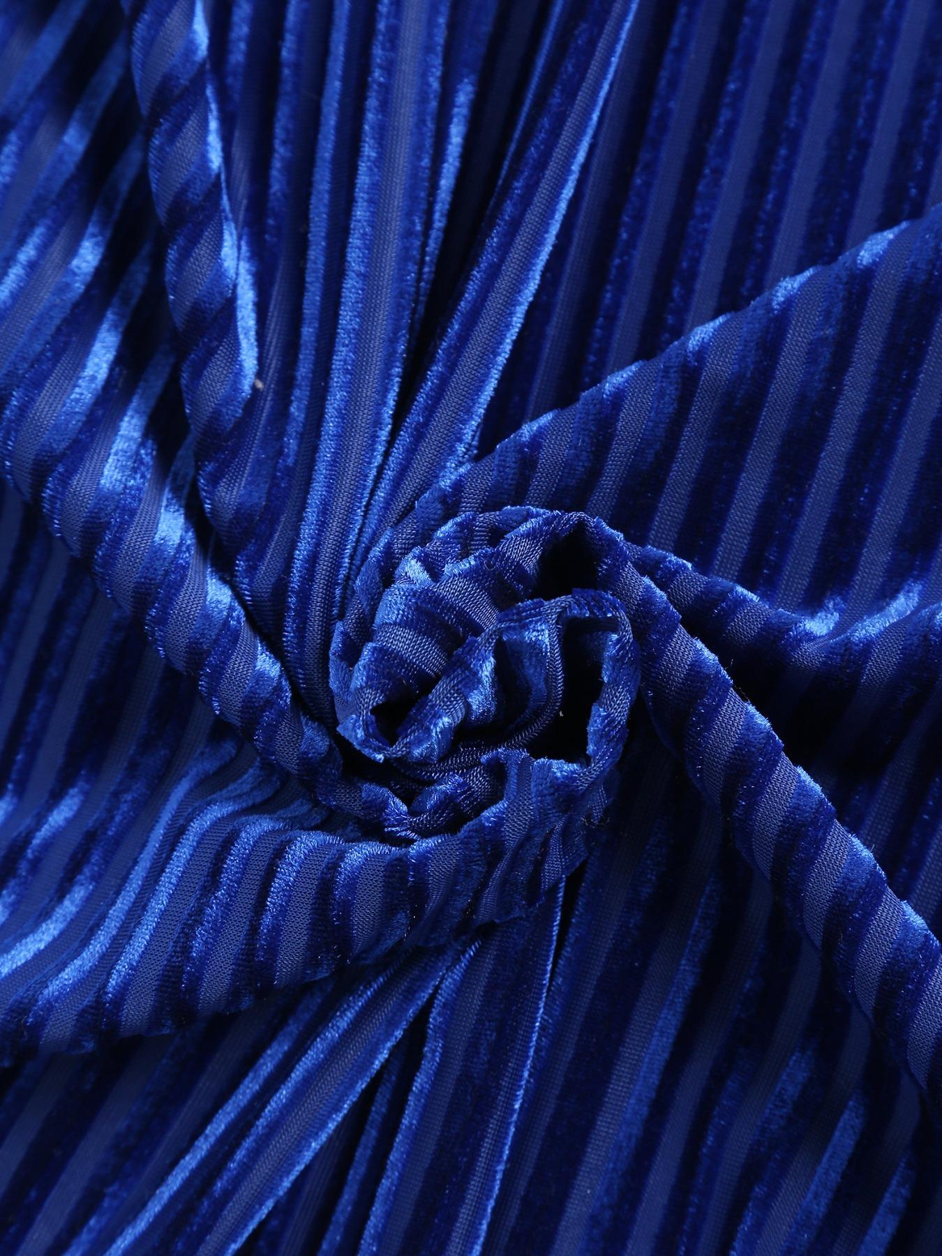 Men's Velvet Drawstring Gemstone Blue Short Sleeve Shirt, Plaid Fabric, Soft Comfortable Material, Casual Style, All Seasons