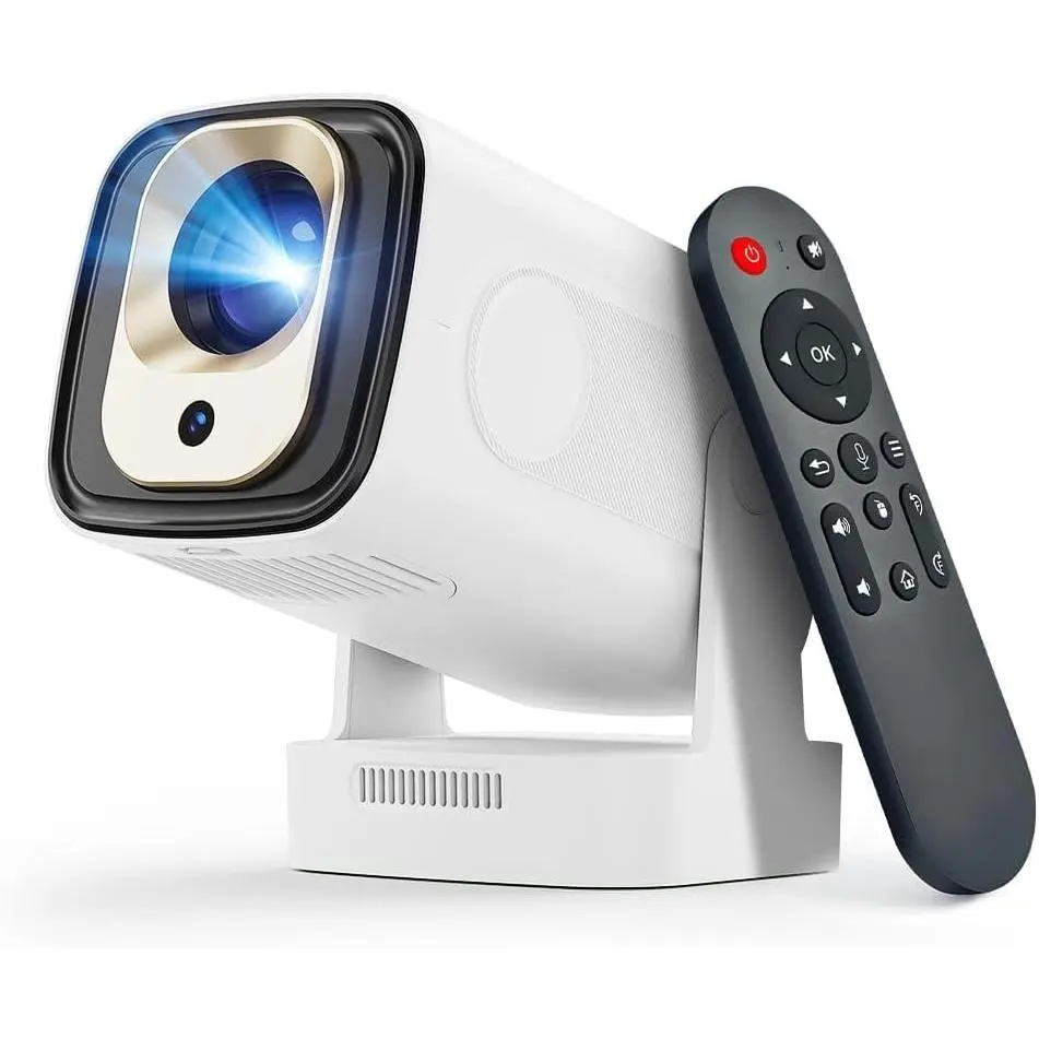 【Auto Focus&1080P】Magcubic Mini Smart with 4K Support, Portable with Wifi 6 and Bluetooth 5.4, 5W Speaker, Built in Apps, Voice Control, Outdoor Movie