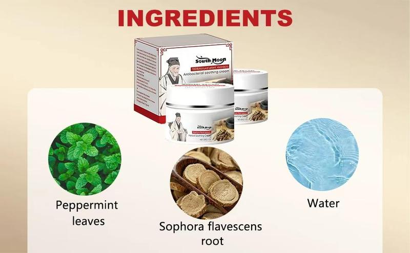 Herbal Body Care Cream - Relieves Dry and Tight Skin, Soothing Skin | Relieves Itching, Rich in Menthol, Calendula & Dendrobium for Eczema & Psoriasis (Hydrating, Safe for All Ages | 30g) Gentle Daily Calming Smooth Moisturizers Sensitive