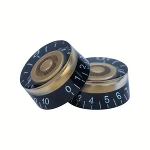 4 Acrylic Guitar Knobs for Volume and Tone Control, Compatible with St/lp/bass, Durable Plastic Knob Caps for Electric Guitars