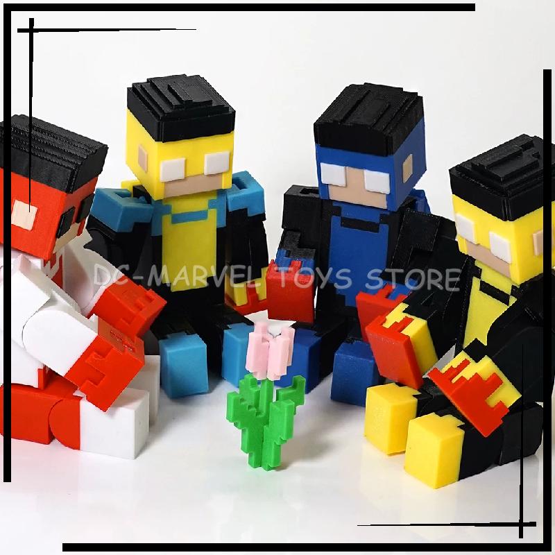 New In Stock 3d Printed Invincible Boy New Form The Cube Man Dummy13 T13 Multi-Jointed Movable Shapeshift Action Figure Toys