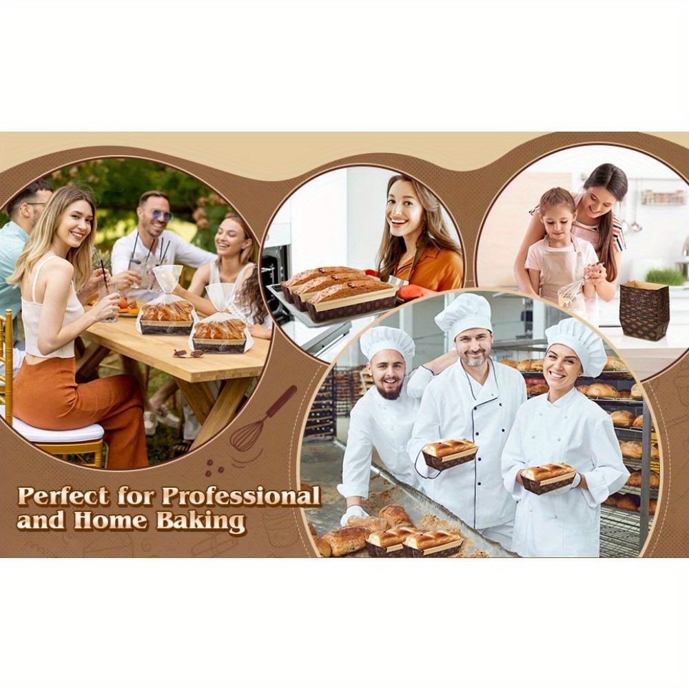 [Mini Baking Trays] 50/25pcs Stackable Disposable Mini Rectangular Corrugated Cardboard Baking Trays |   Brown, Holiday, Party, 3.1 X 1.5 X 1.7 Inches