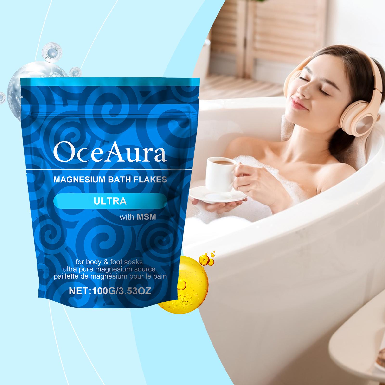 Magnesium Bath Salt Sheets For Daily Cleaning, Nourishing, Comfort, Gentlness And Discomfort Relief. Shower Bag And Bath Sheets