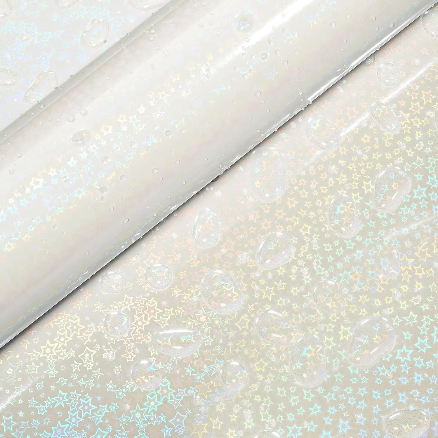 Stars Holographic Laminate Sheets Clear Contact Paper Self Adhesive  Clear Sticker Paper Iridescent Glitter Card Sticker Cover for Picture Frame Countertops Classroom  Decor
